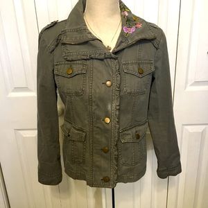 Women’s AMI Embroidered/Appliqué Utility Jacket; Sz Small